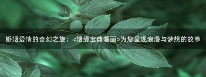 韩漫双男主网站免费阅读看漫画下拉：婚姻爱情的奇幻之旅：<姻缘宝典漫画>为您呈现浪漫与梦想的故事