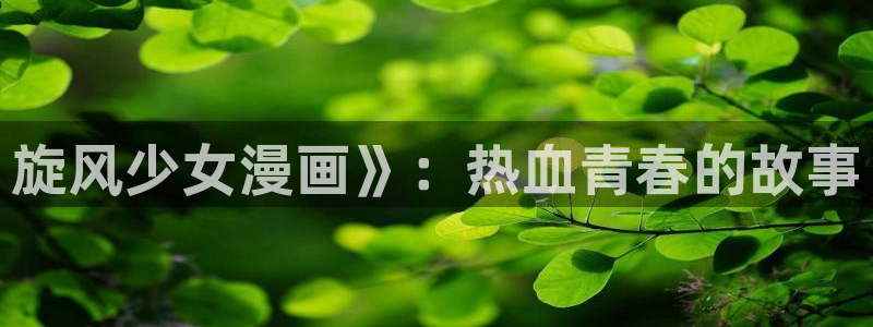 免费的韩漫网址：旋风少女漫画》：热血青春的故事